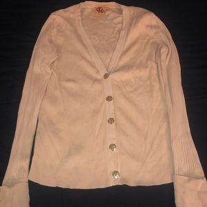 Tory Burch emblem button cardigan